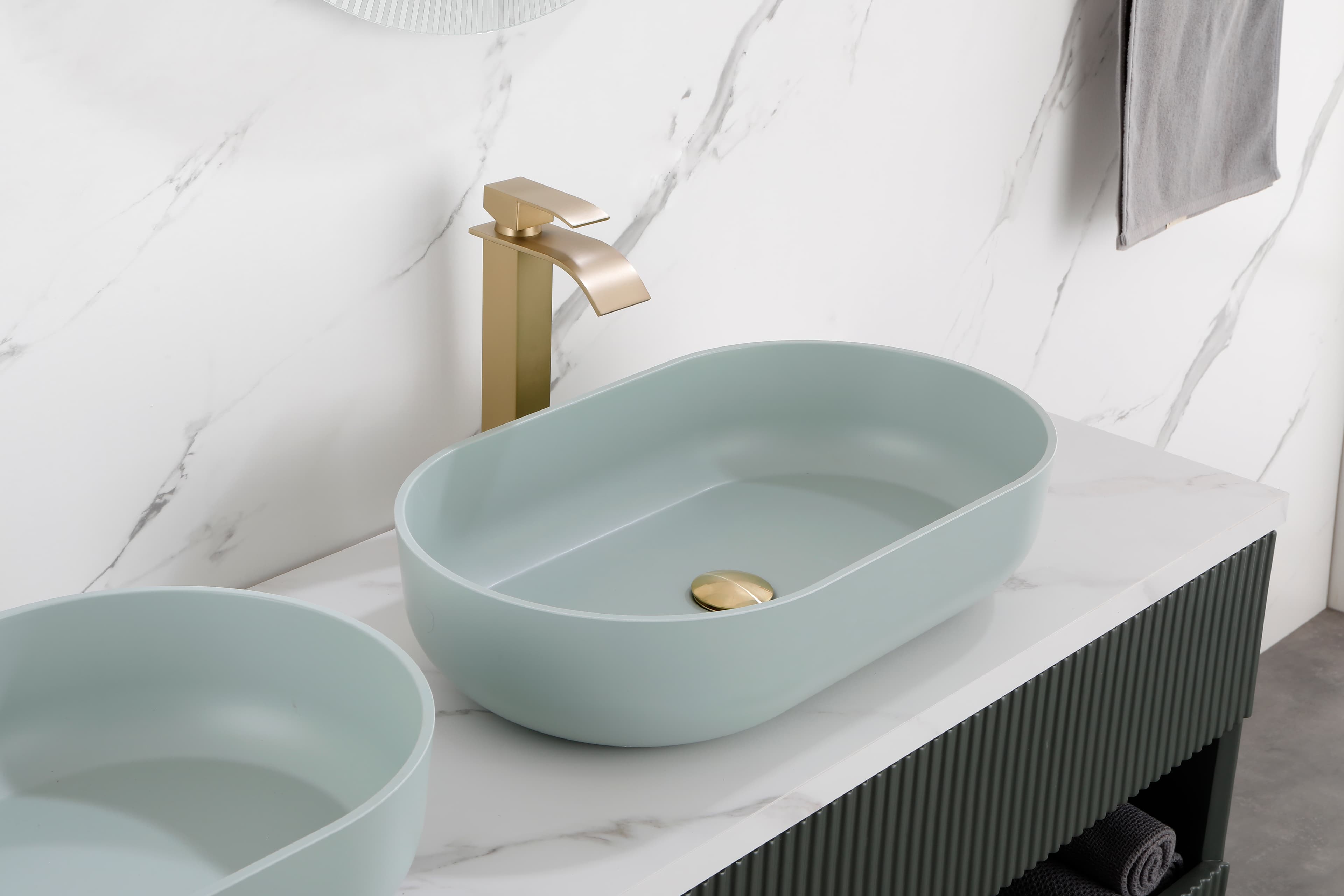 Modern Oval 24 X14    Above  Bathroom Vessel Sink, Bathroom Sink For Lavatory Vanity Cabinet